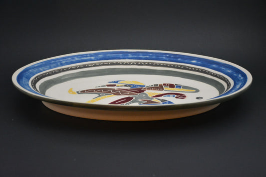 AS-01 Ceramic decorative Oval Plate - Assiette Façonnée décorative porcelaine