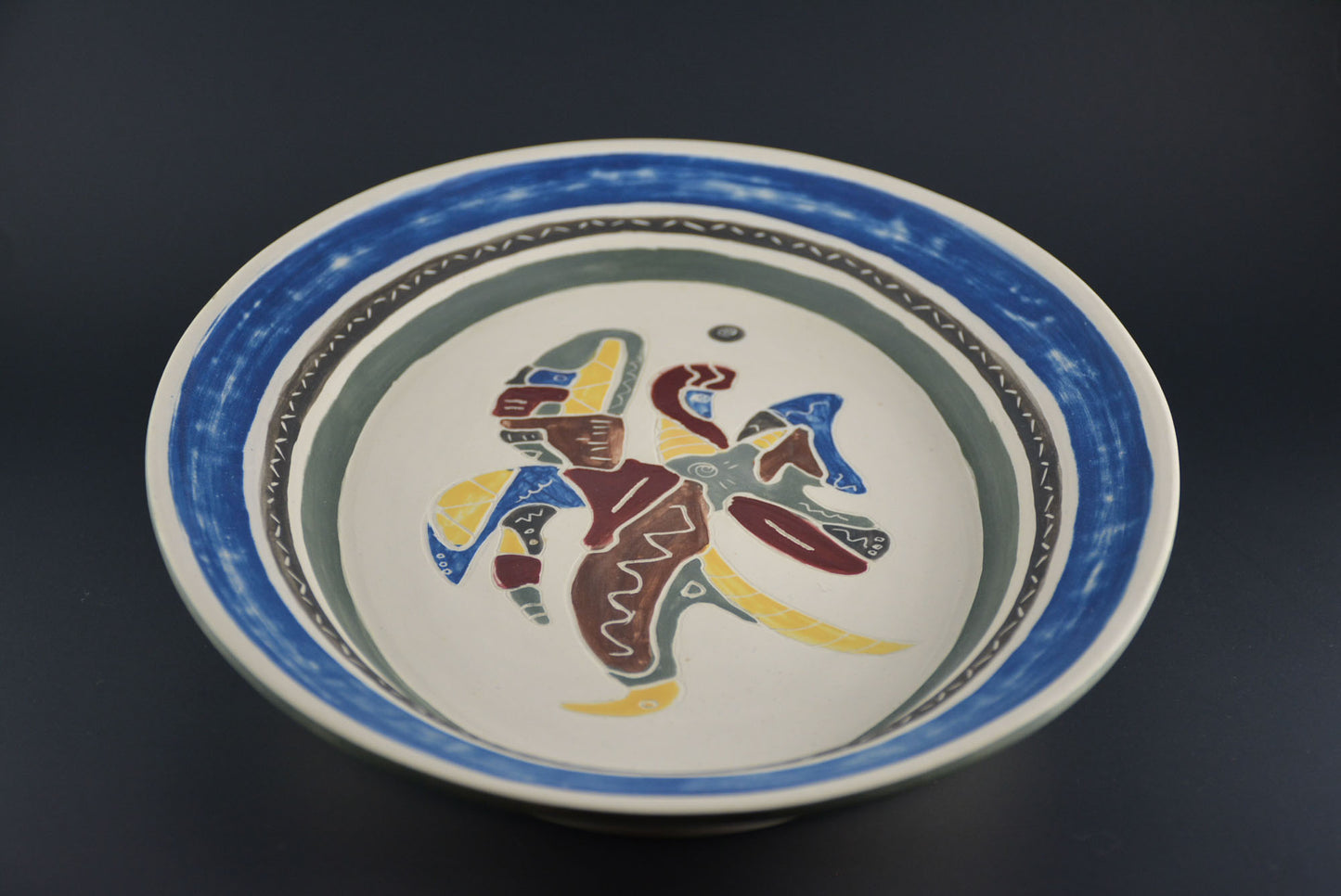 AS-01 Ceramic decorative Oval Plate - Assiette Façonnée décorative porcelaine