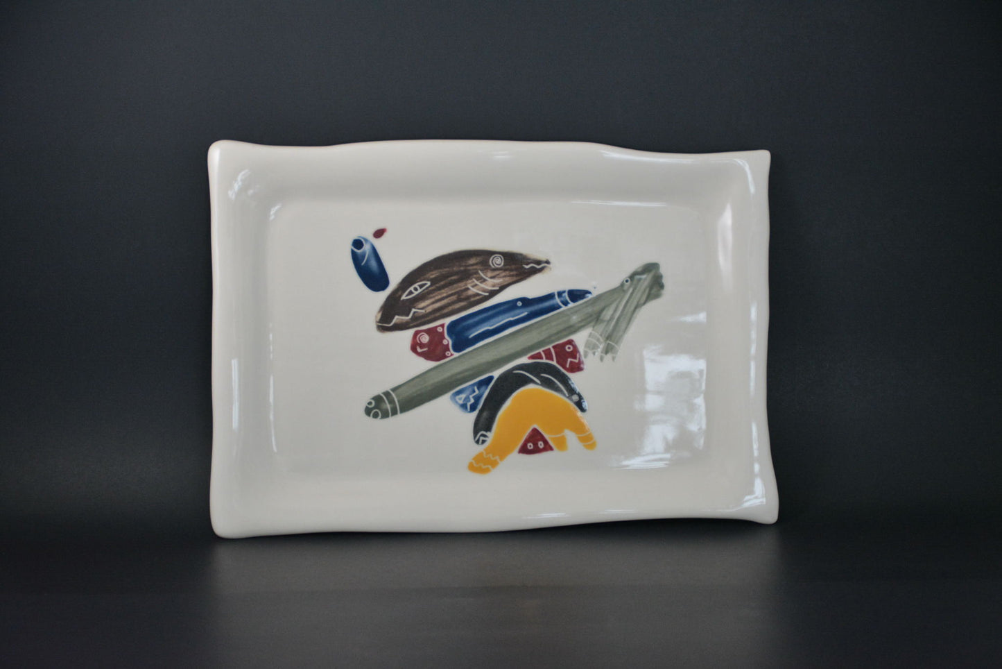 AS-06 Ceramic Plate - Assiette de porcelaine
