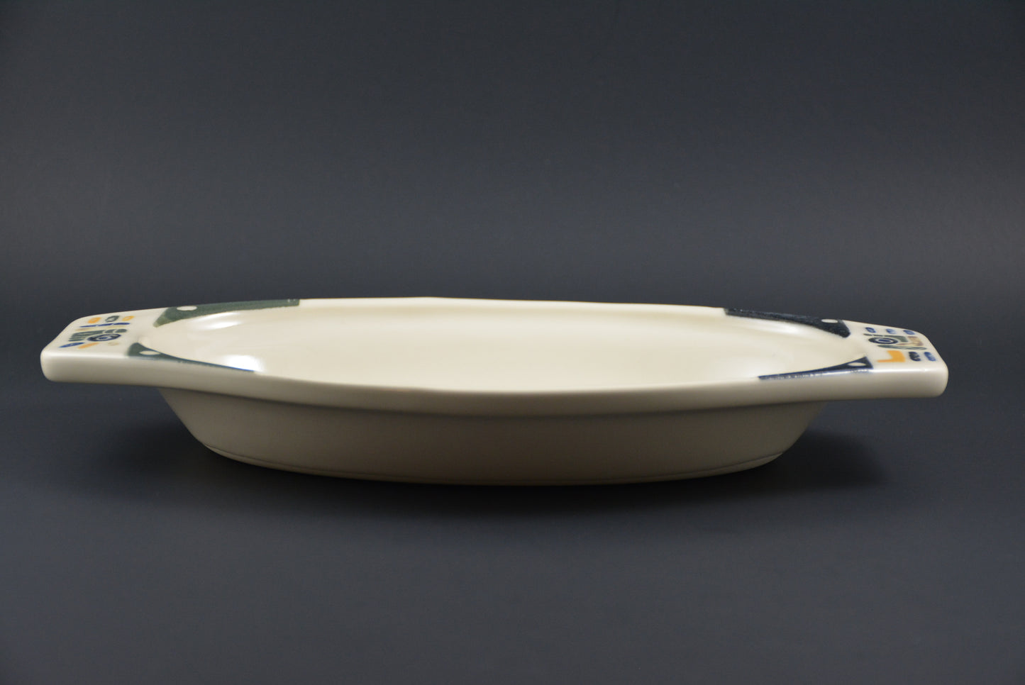 ASC-03 Ceramic Oval hollow plate - Plat Oval de porcelaine