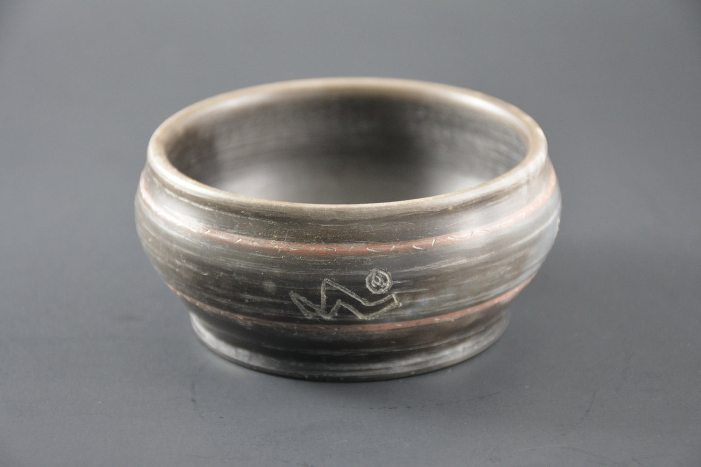 BL-32 Decorative Smoky ceramic bowl - Bol décoratif enfumé Porcelaine