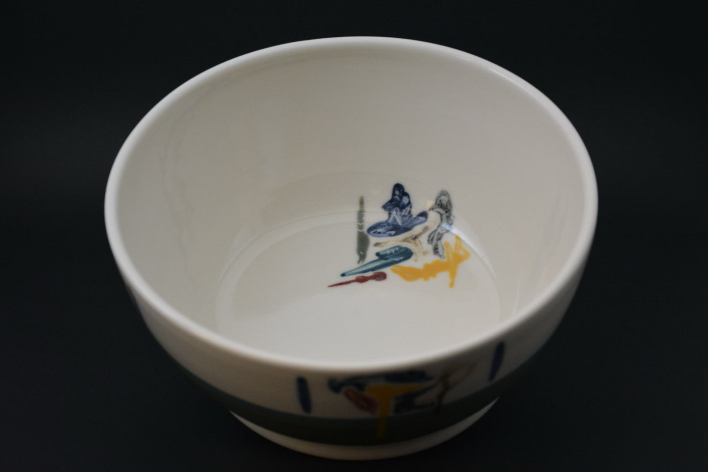 BL-20 Ceramic Green Bowl - Bol vert de porcelaine