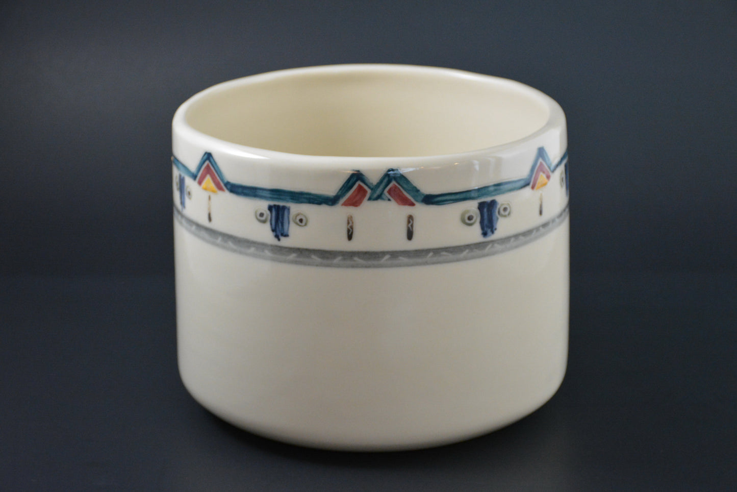 CP-04  Large Ceramic flower pot - Grand Cache-pot porcelaine