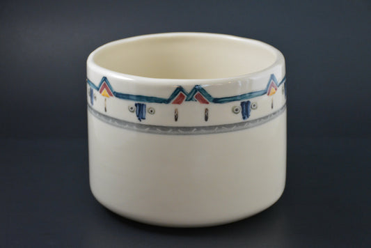 CP-04  Large Ceramic flower pot - Grand Cache-pot porcelaine