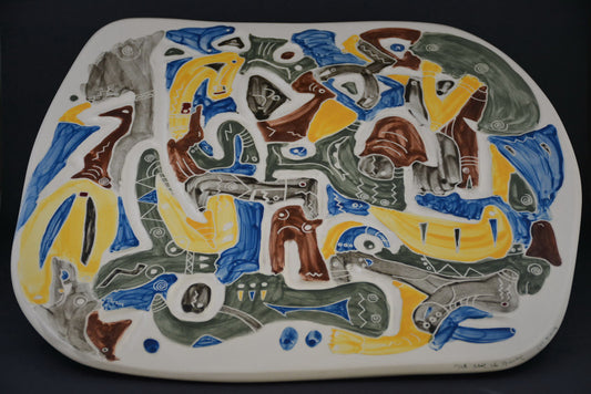 TAB-03 Ceramic Canva - Tableau de porcelaine "Les histoires d'Alejandro"