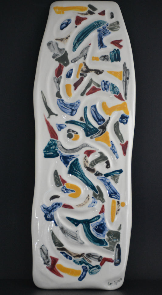 TAB-07 Ceramic Canva or Table center - Tableau de porcelaine Plateau