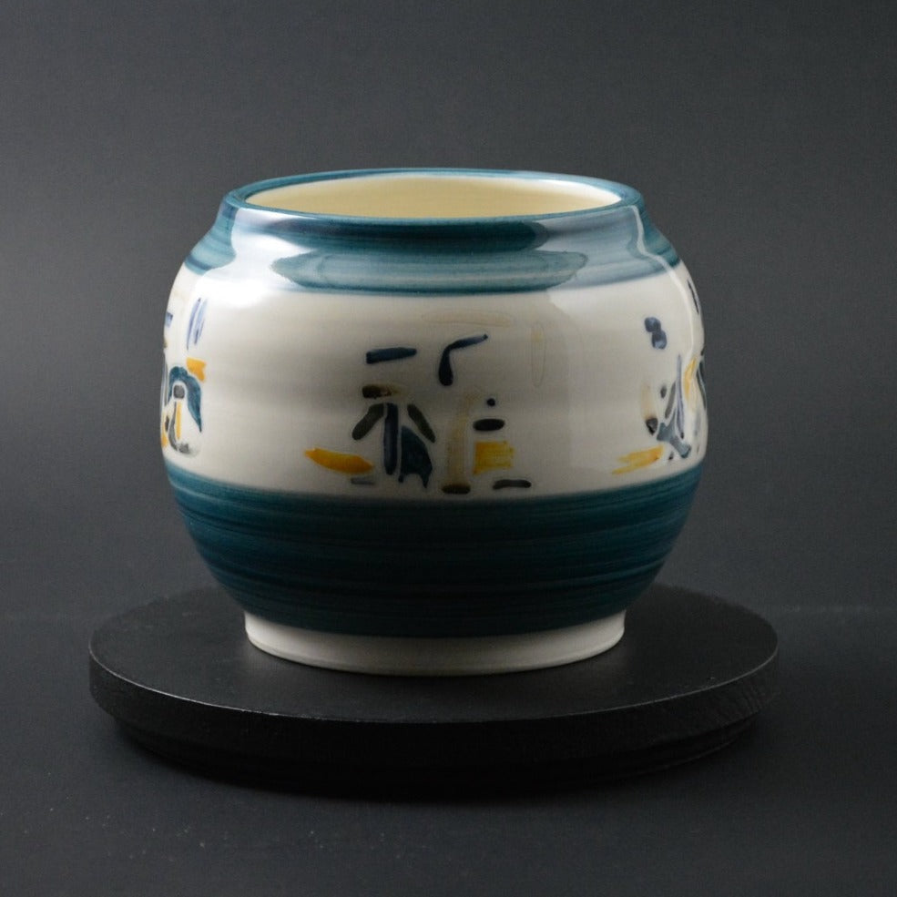 VAS-10 Turquoise Ceramic Vase - Porcelaine