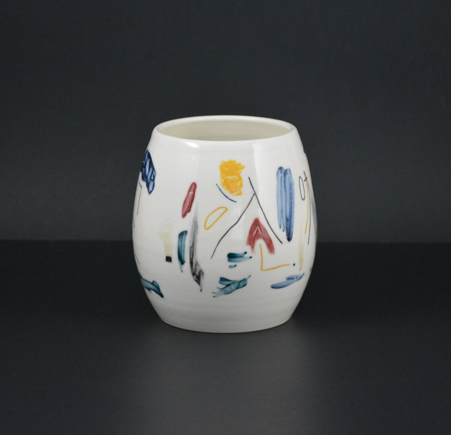 VAS-11 Pottery  Ceramic Vase de poterie blanche
