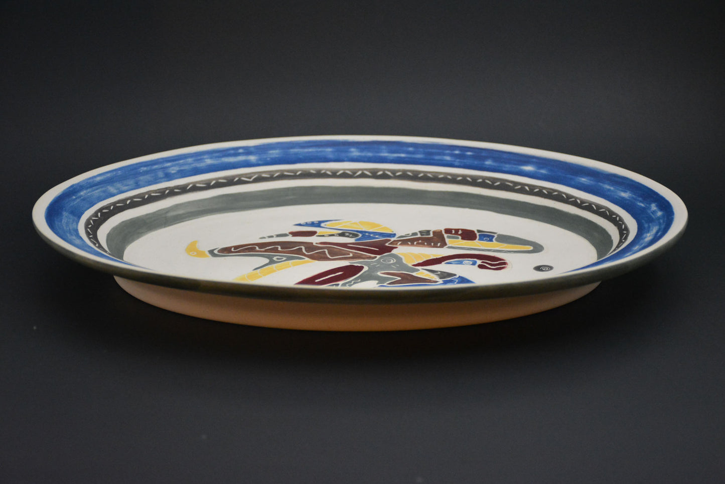 AS-01 Ceramic decorative Oval Plate - Assiette Façonnée décorative porcelaine