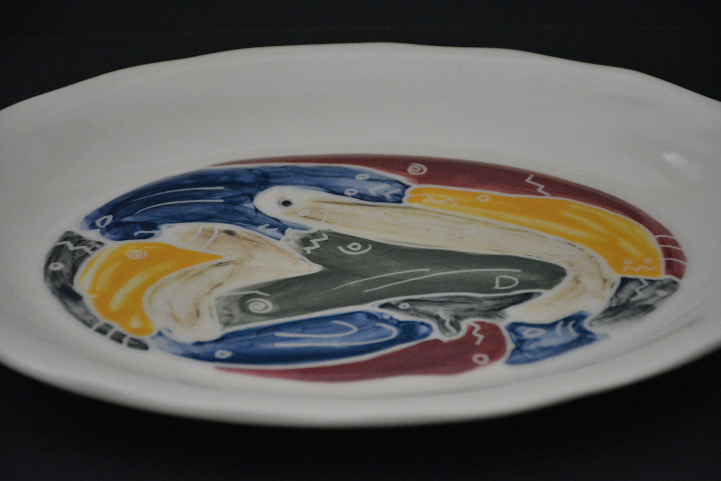 AS-05 Ceramic Oval Plate - Assiette Ovale Porcelaine