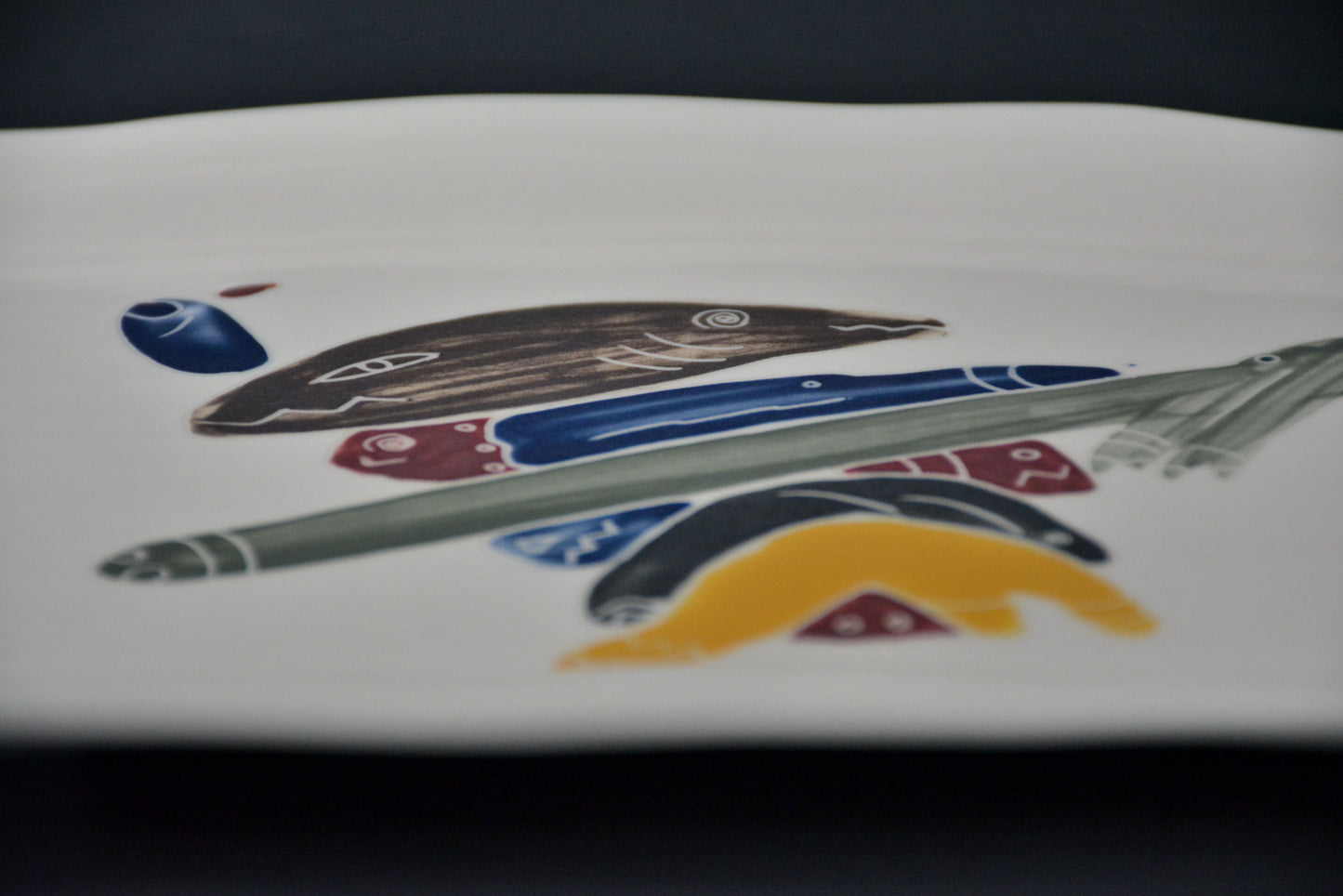 AS-06  Ceramic Plate - Assiette de porcelaine