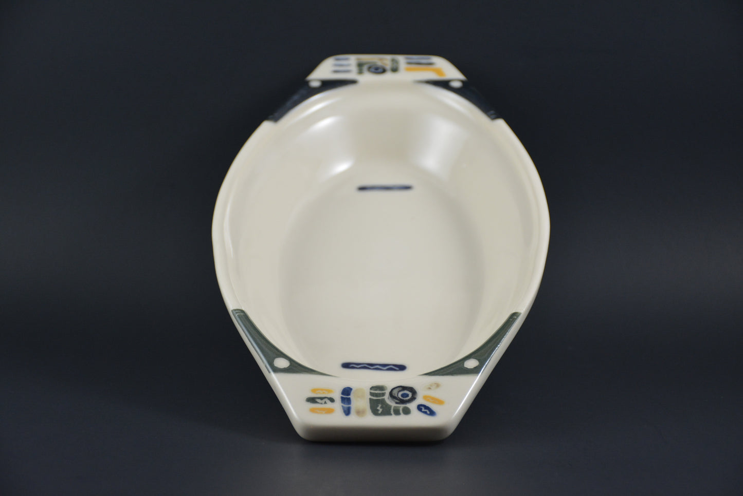 ASC-03 Ceramic Oval hollow plate - Plat Oval de porcelaine
