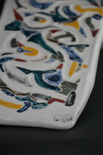 Charger l&#39;image dans la galerie, TAB-07 Ceramic Canva or Table center - Tableau de porcelaine Plateau
