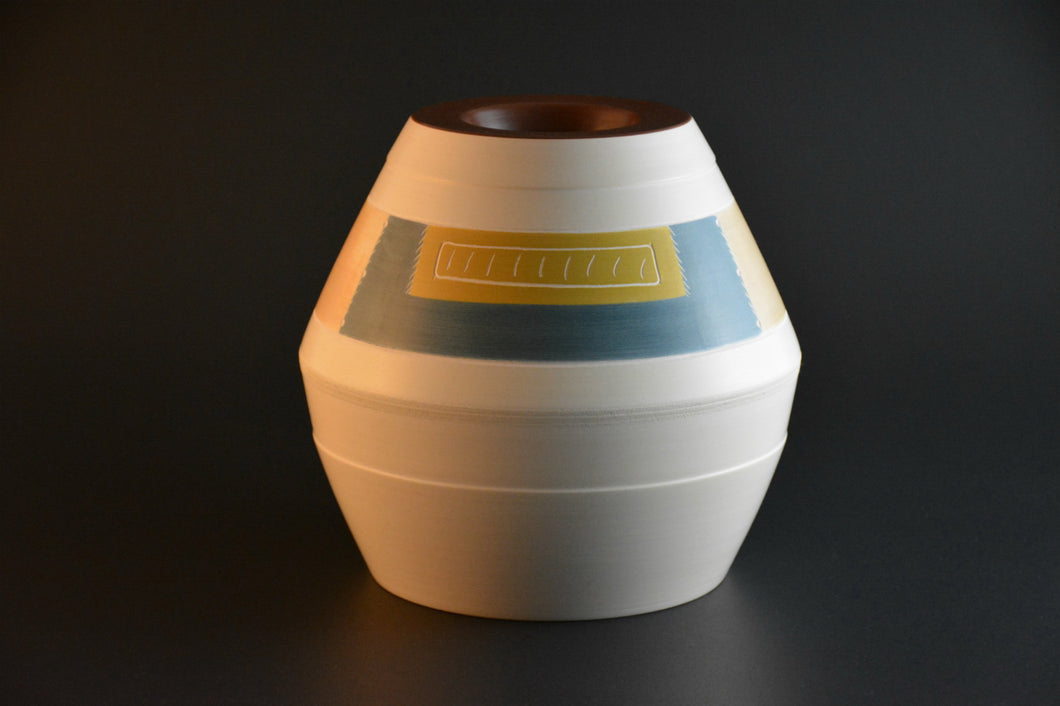 VAS-04 Ceramic decorative vase - Vase décoratif et porcelaine