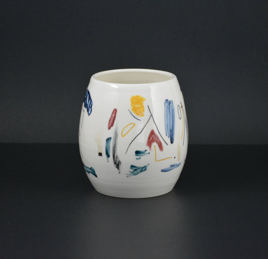 VAS-11 Pottery  Ceramic Vase de poterie blanche